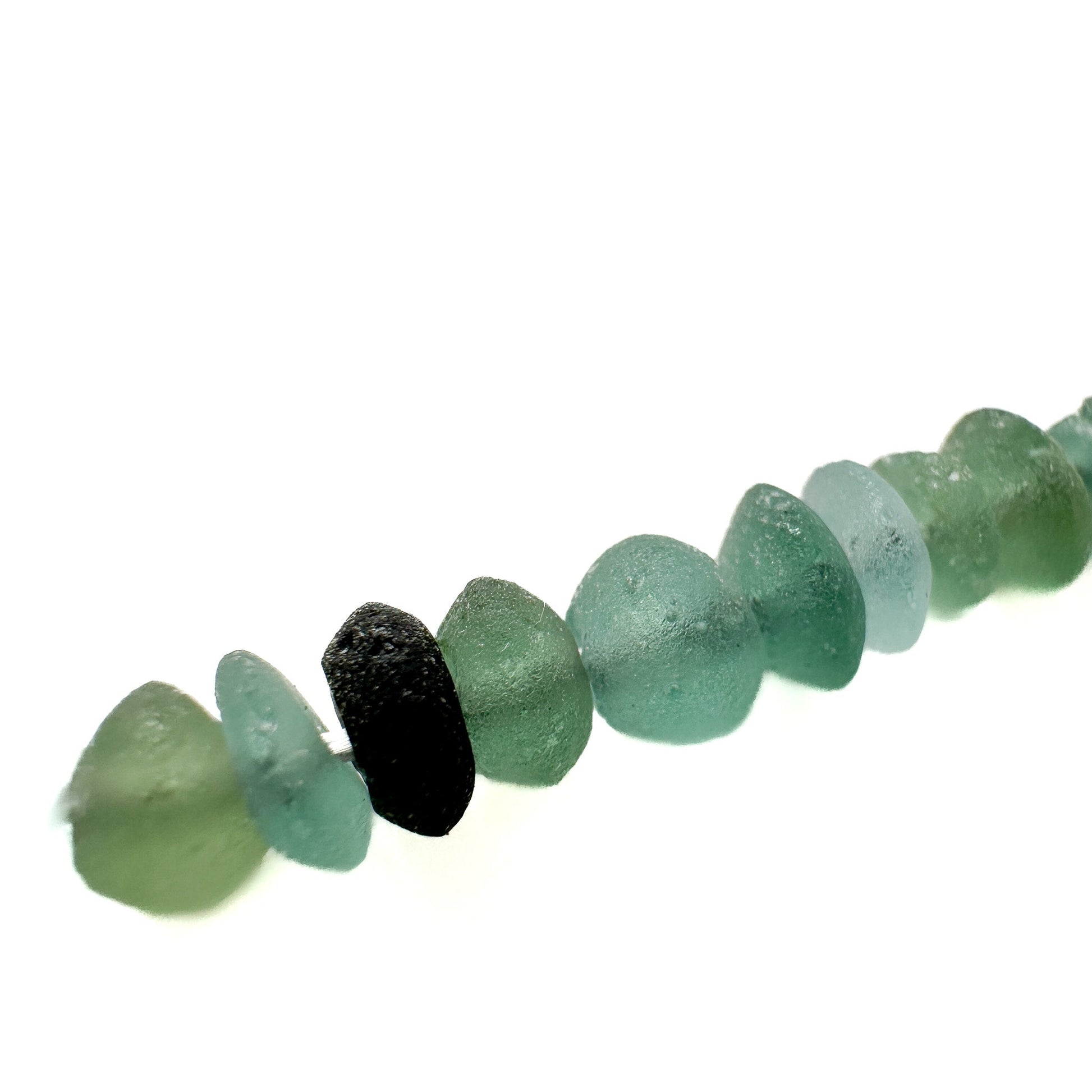 Roman Glass 4.75mm Saucer Rondelle Bead - 1 strand-The Bead Gallery Honolulu