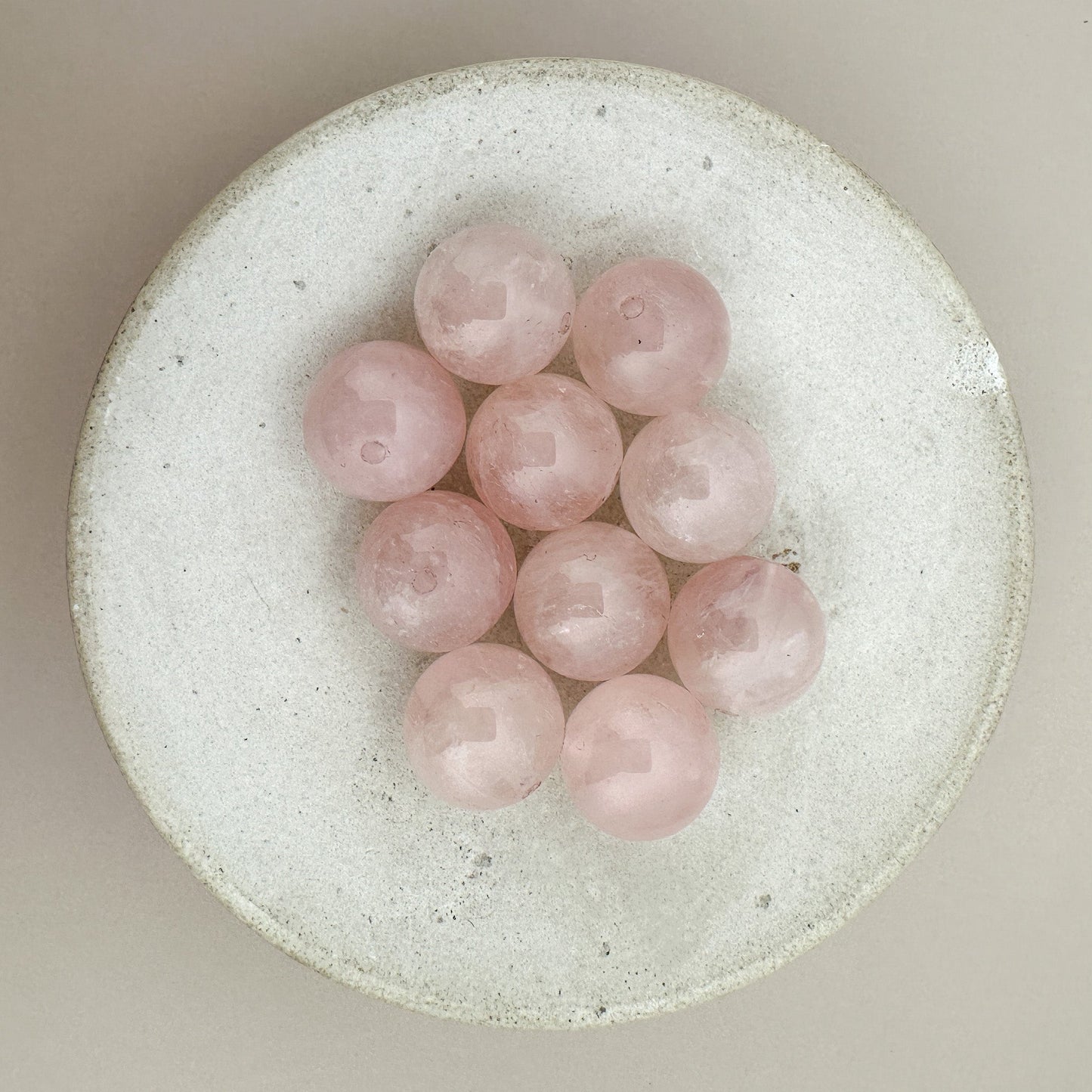 Rose Quartz 10mm Smooth Round Bead - 1 ea. (P3114)