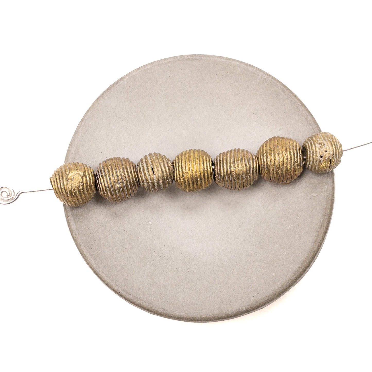 Rustic African Brass Bead Mix (5 Options Available) - 7 pcs.