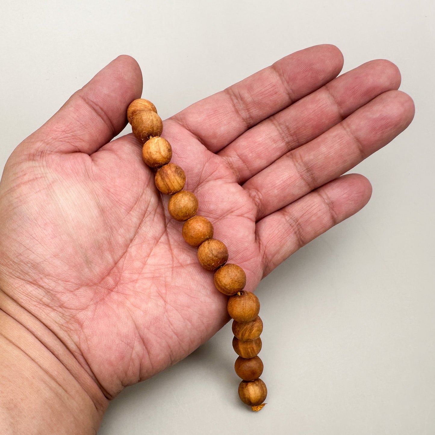 Sandalwood 12mm Round Bead - 8" Strand (GEM2212)