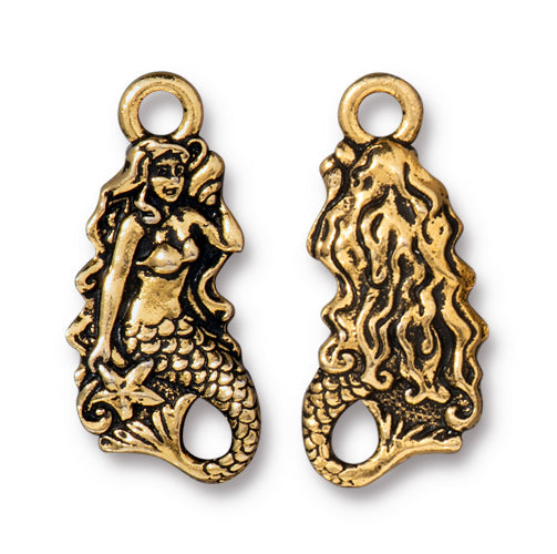 Sassy Mermaid Charm (2 Colors Available) - 2 pcs.