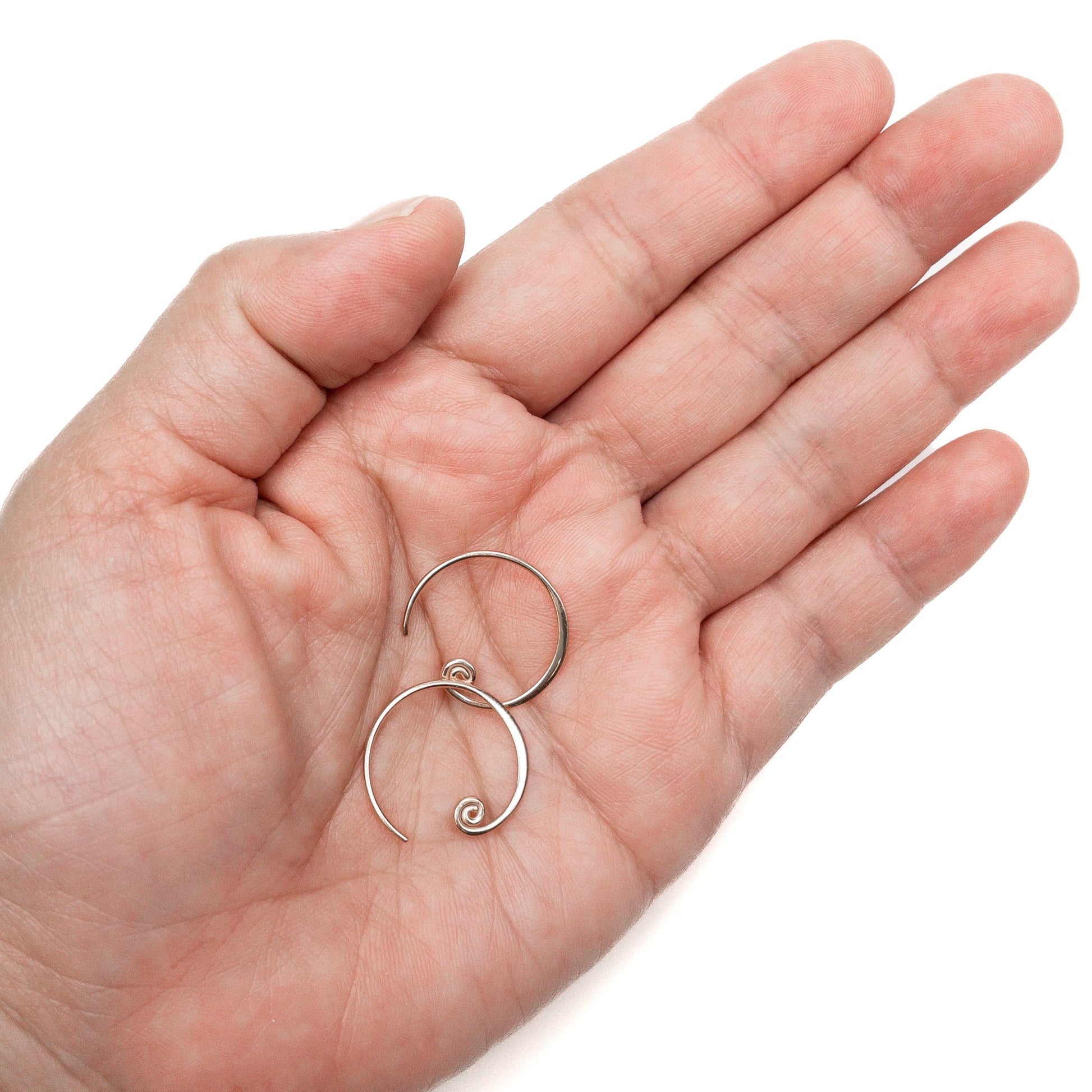 Scroll Hoop Earwire (3 Metal Options Available) - 1 Pair