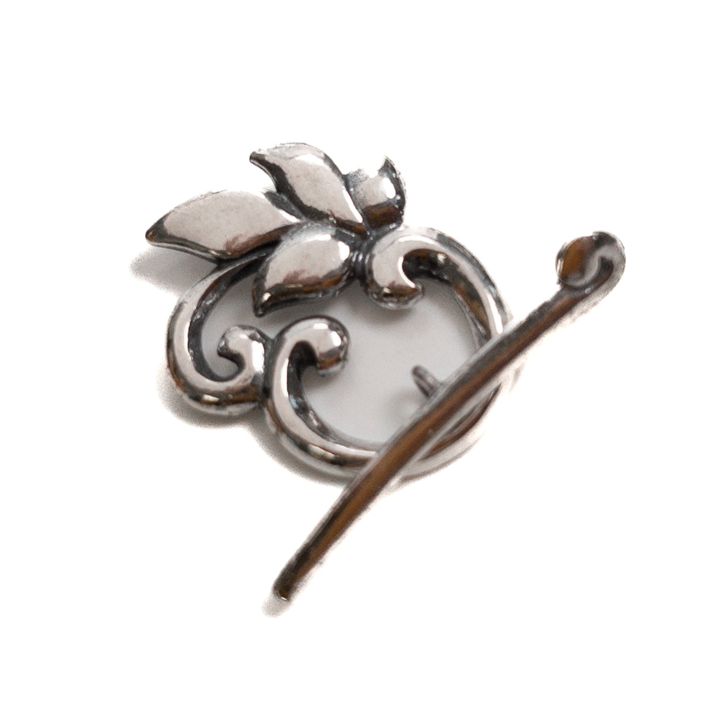 Scroll Leaf Toggle (Sterling Silver) - 1 set