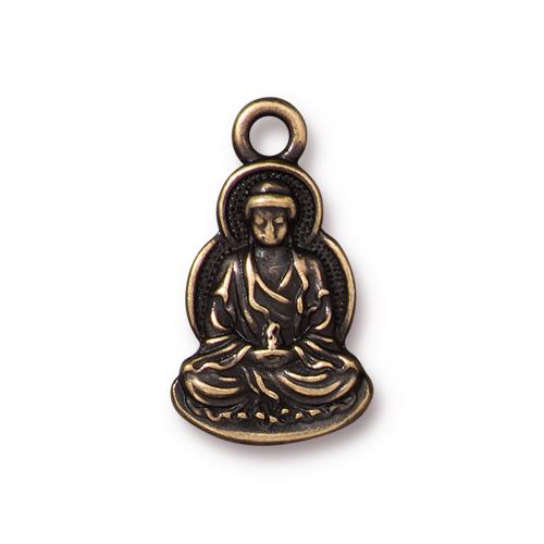 Seated Buddha Pendant (4 Colors Available) - 1 pc.