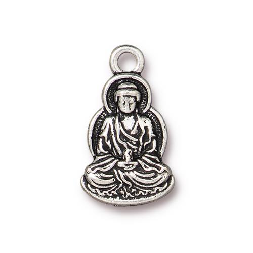 Seated Buddha Pendant (4 Colors Available) - 1 pc.