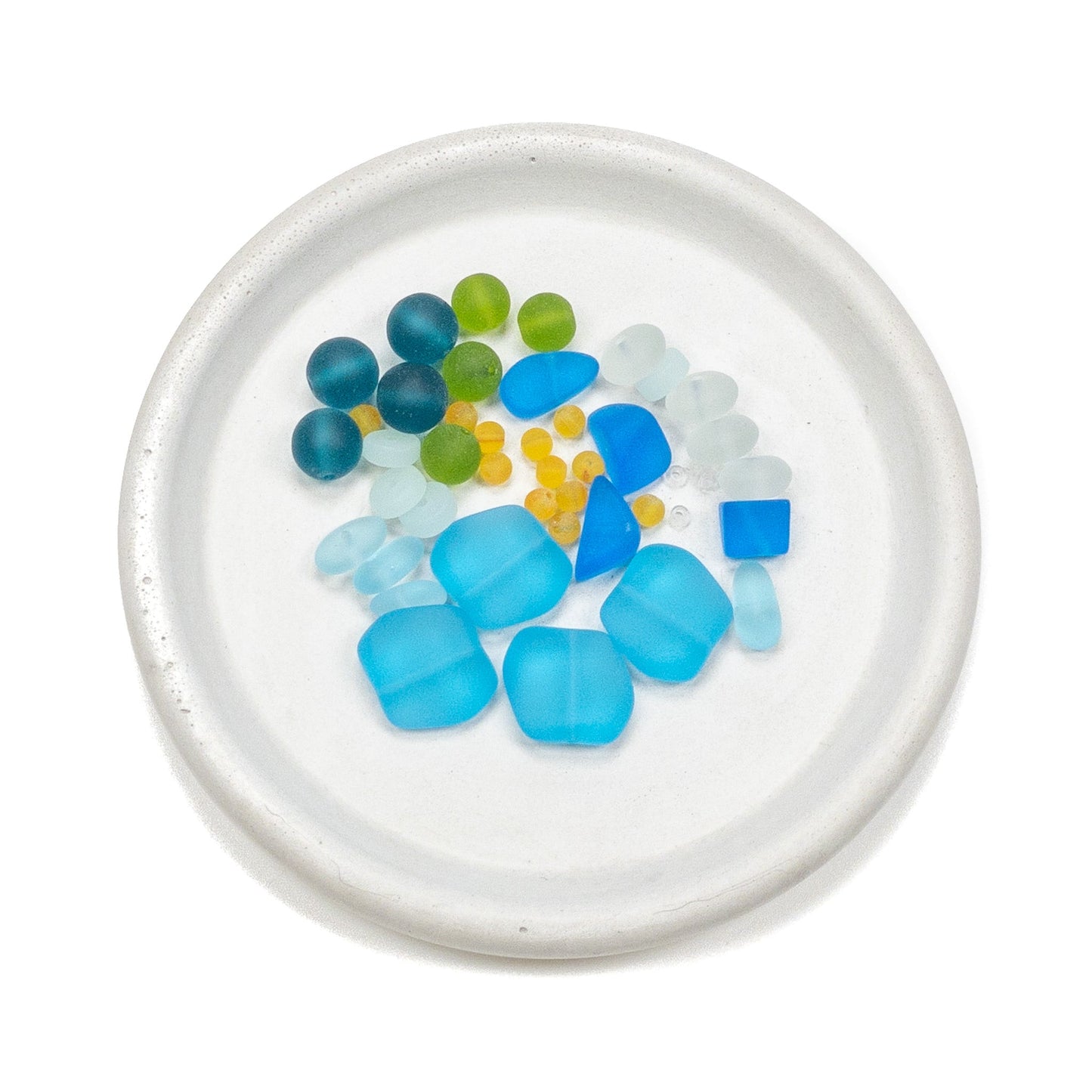 Shark's Cove Recycled Glass Bead Mix - 40 pcs.