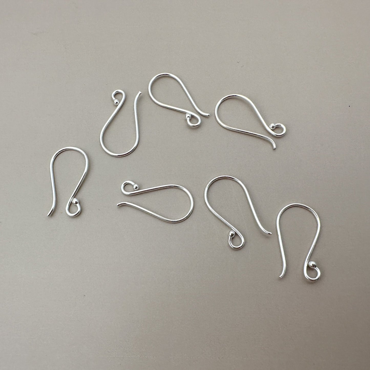 Shepherd Earwire with Ball (Sterling Silver) - 1 pair (S686)