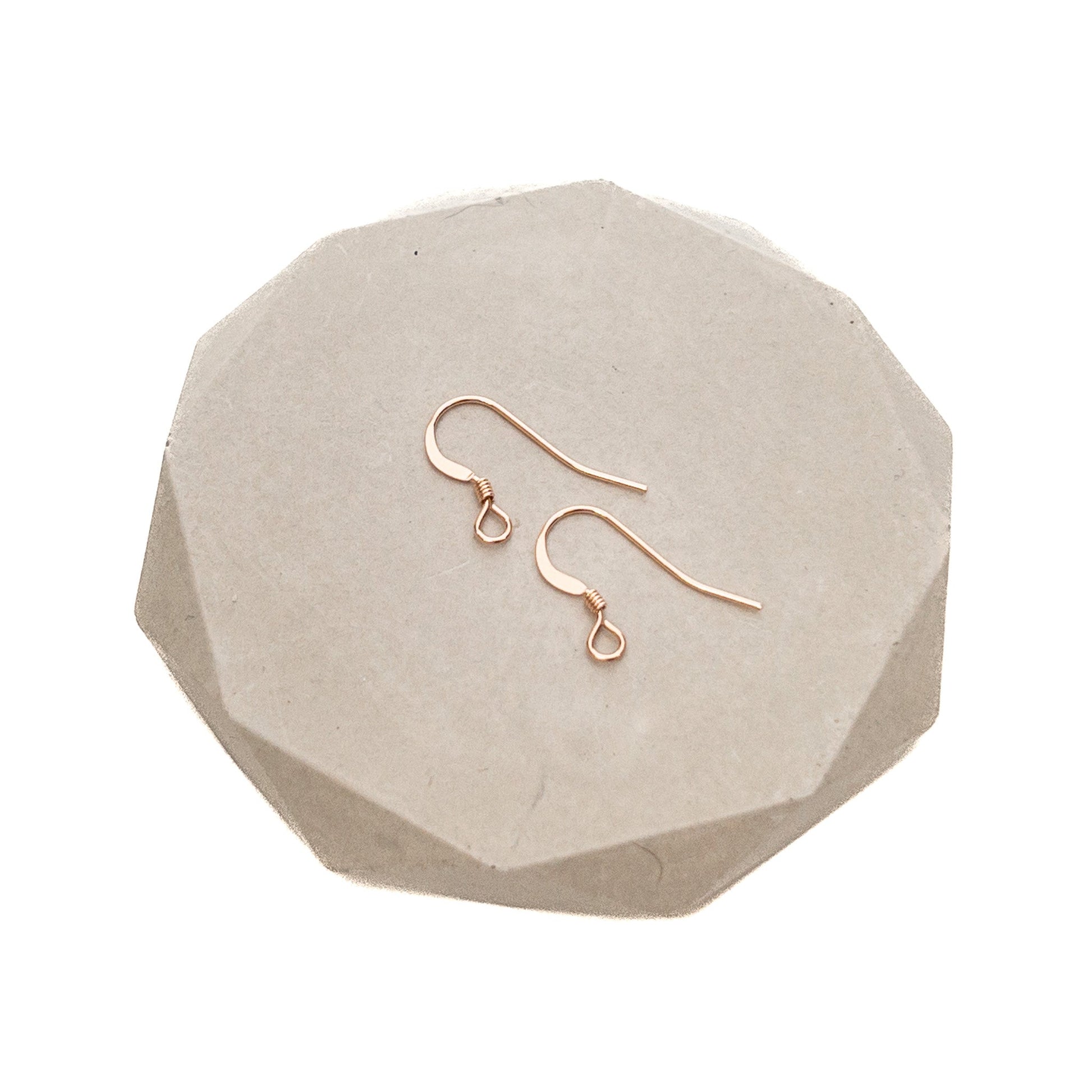 Shepherd Hook Earwire with Coil (2 Metal Options) - 1 pair-The Bead Gallery Honolulu