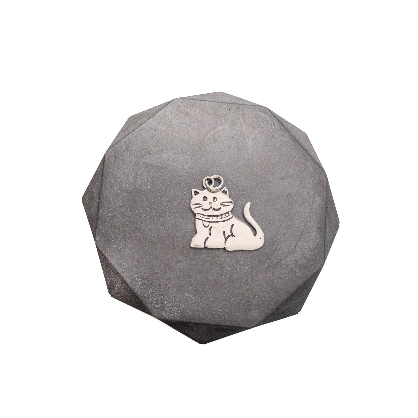 Sitting Kitty Charm (Pewter) - 1pc.