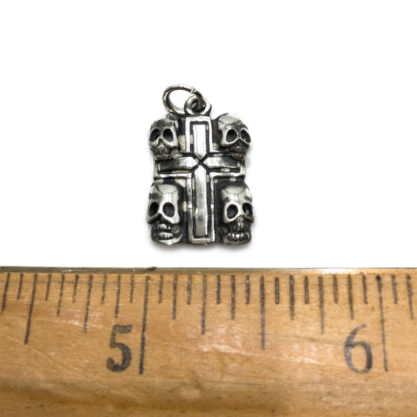 Skull Cross Charm - 1 pc. (M2058)