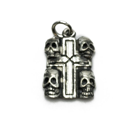 Skull Cross Charm - 1 pc. (M2058)