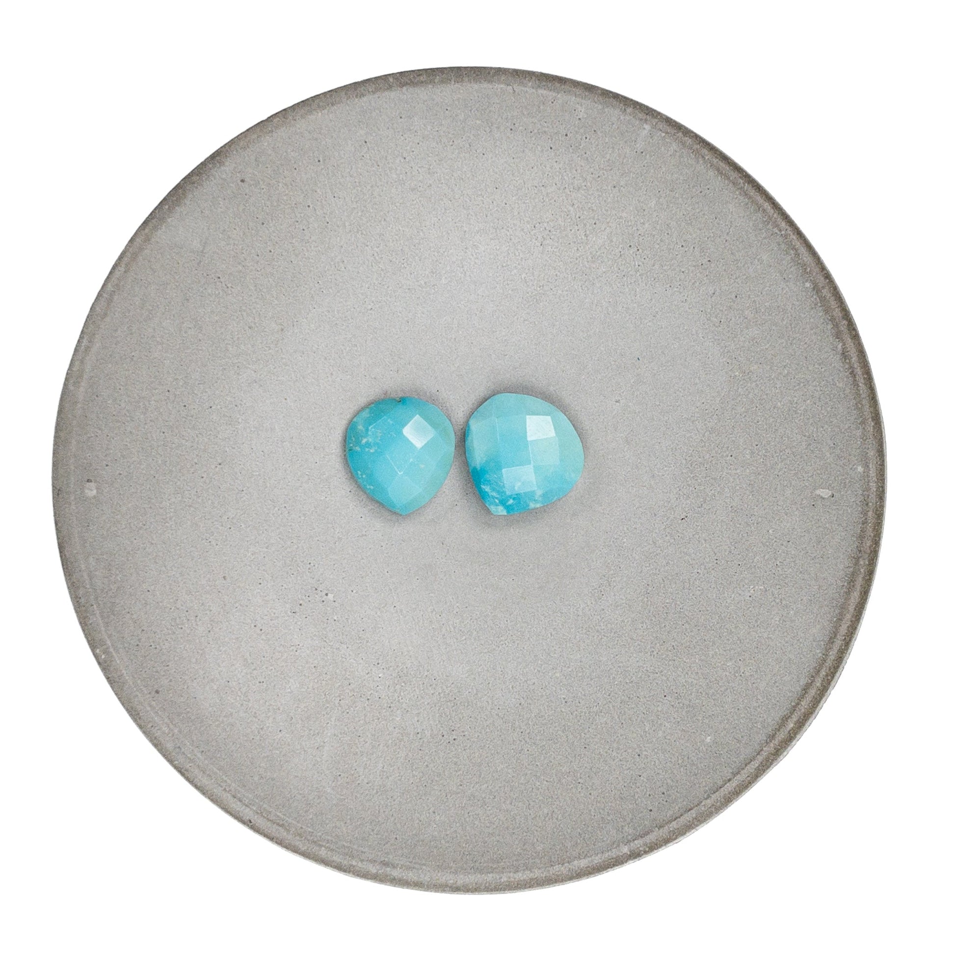 Sleeping Beauty Turquoise Medium Briolette Bead - 2 pcs. (A Matched Pair!)