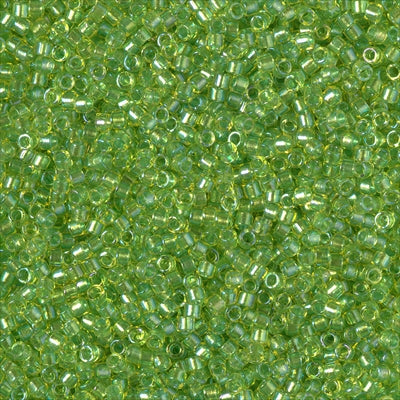 Sour Apple Sparkle Seed Bead - Miyuki 11/0 Delica