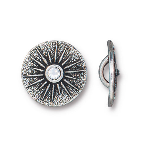 Sparkling Starburst Button (2 Colors Available) - 1 pc.