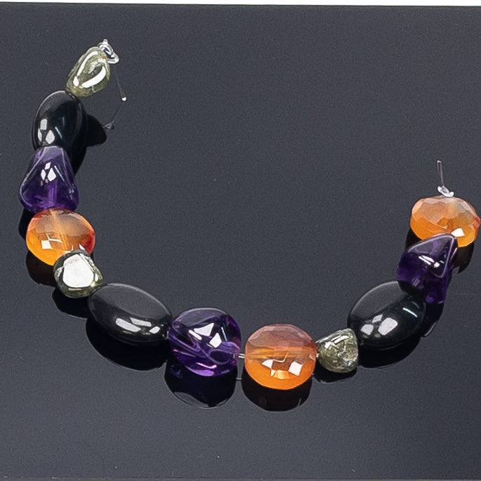 Spooky Halloween Gemstone Bead Mix - 12 pcs.