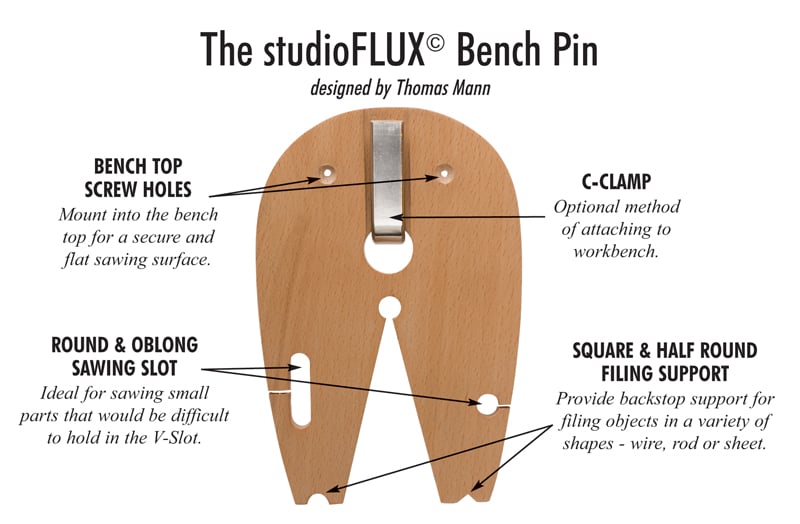 StudioFlux Bench Pin C-Clamp