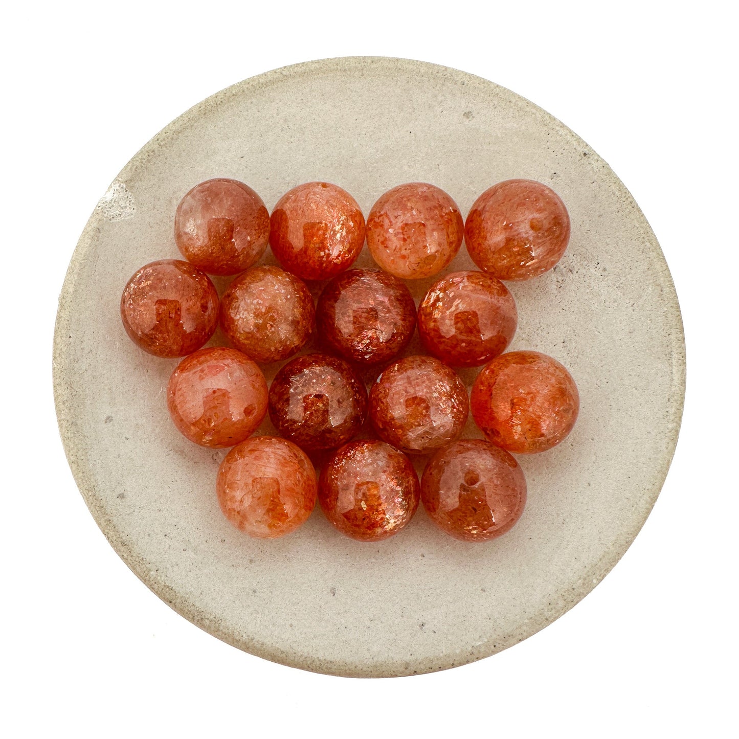 Sunstone Smooth Round Bead (3 Sizes) - 1 pc. (P3224)