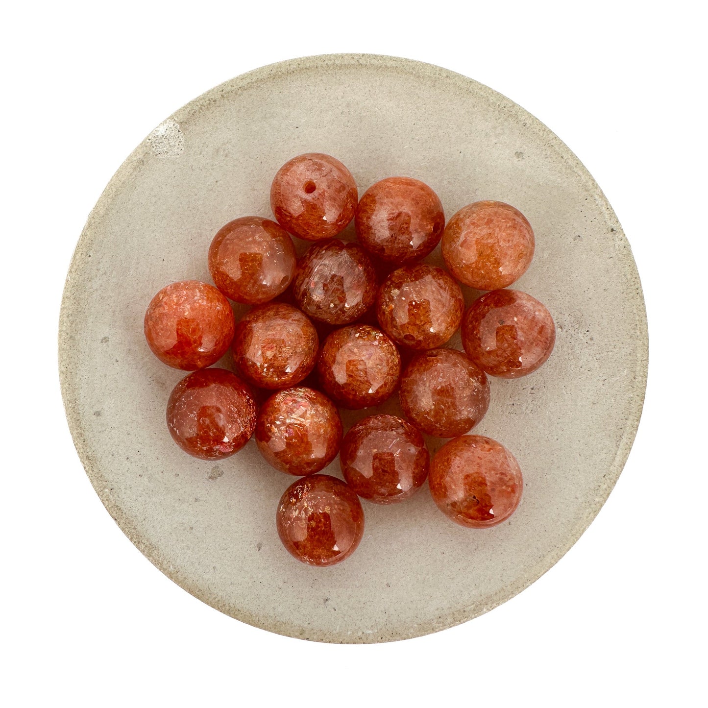 Sunstone Smooth Round Bead (3 Sizes) - 1 pc. (P3224)