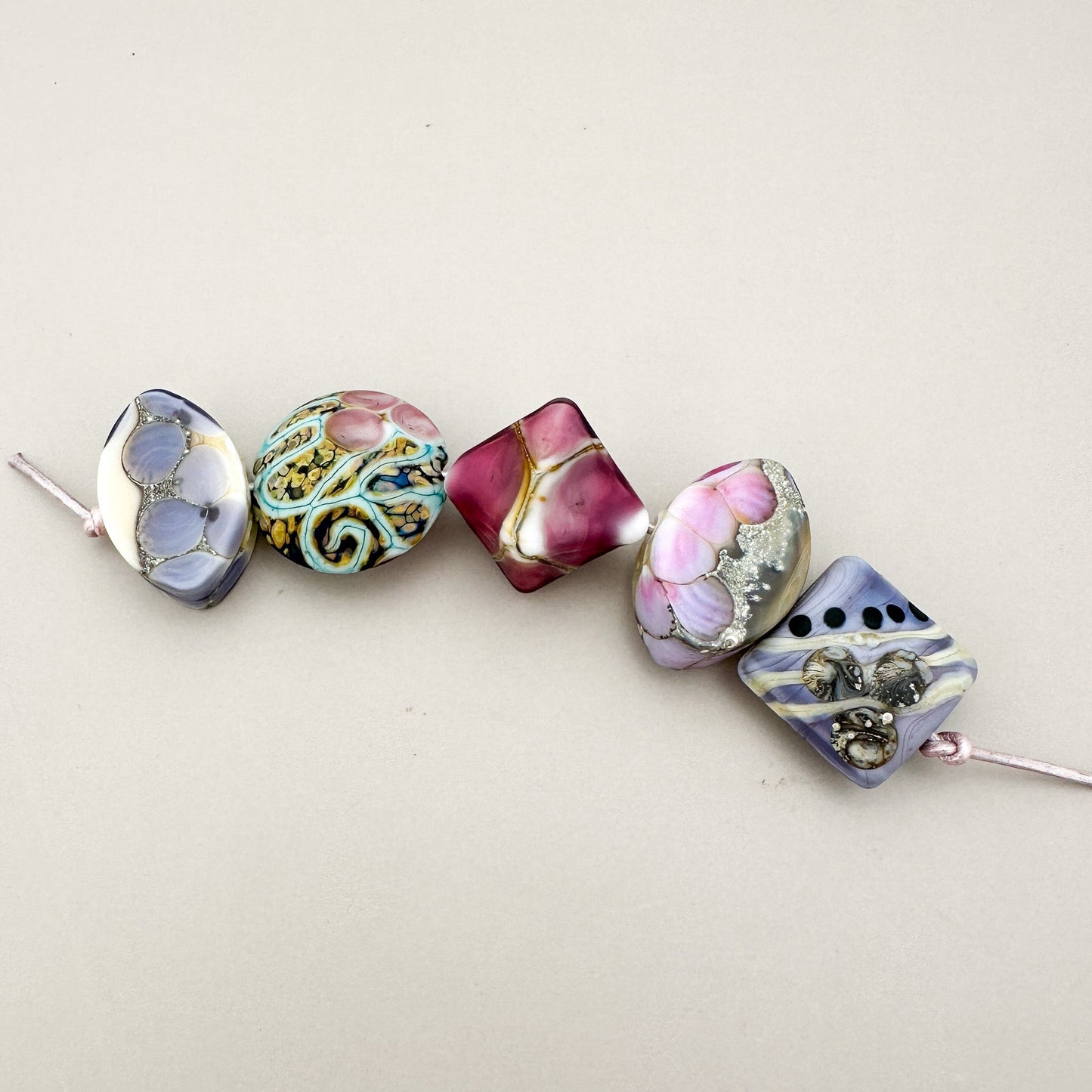 Tenessa Handmade Glass Bead Sets (Limited!!)! - 5 pcs. (LB281)