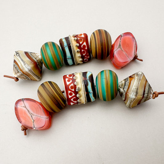 Tenessa Handmade Glass Bead Sets (Limited!!)! - 5 pcs. (LB281)