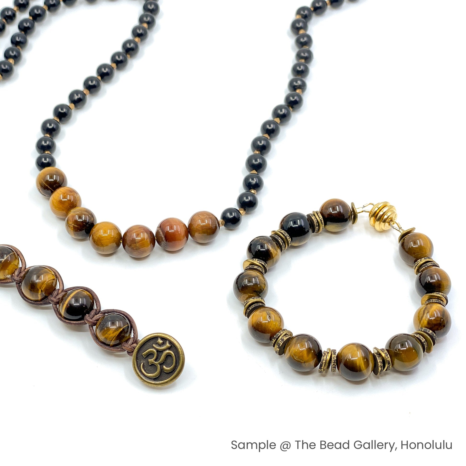 Tiger Eye 12mm Smooth Round Bead - 8" Strand-The Bead Gallery Honolulu