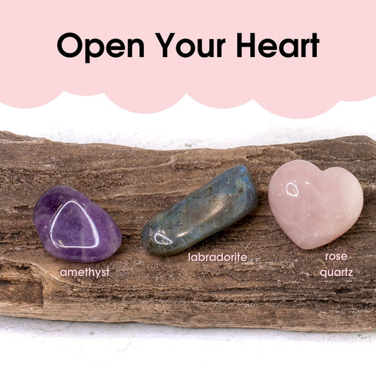 Tumbled Gem Set: Open Your Heart - 3 pcs.