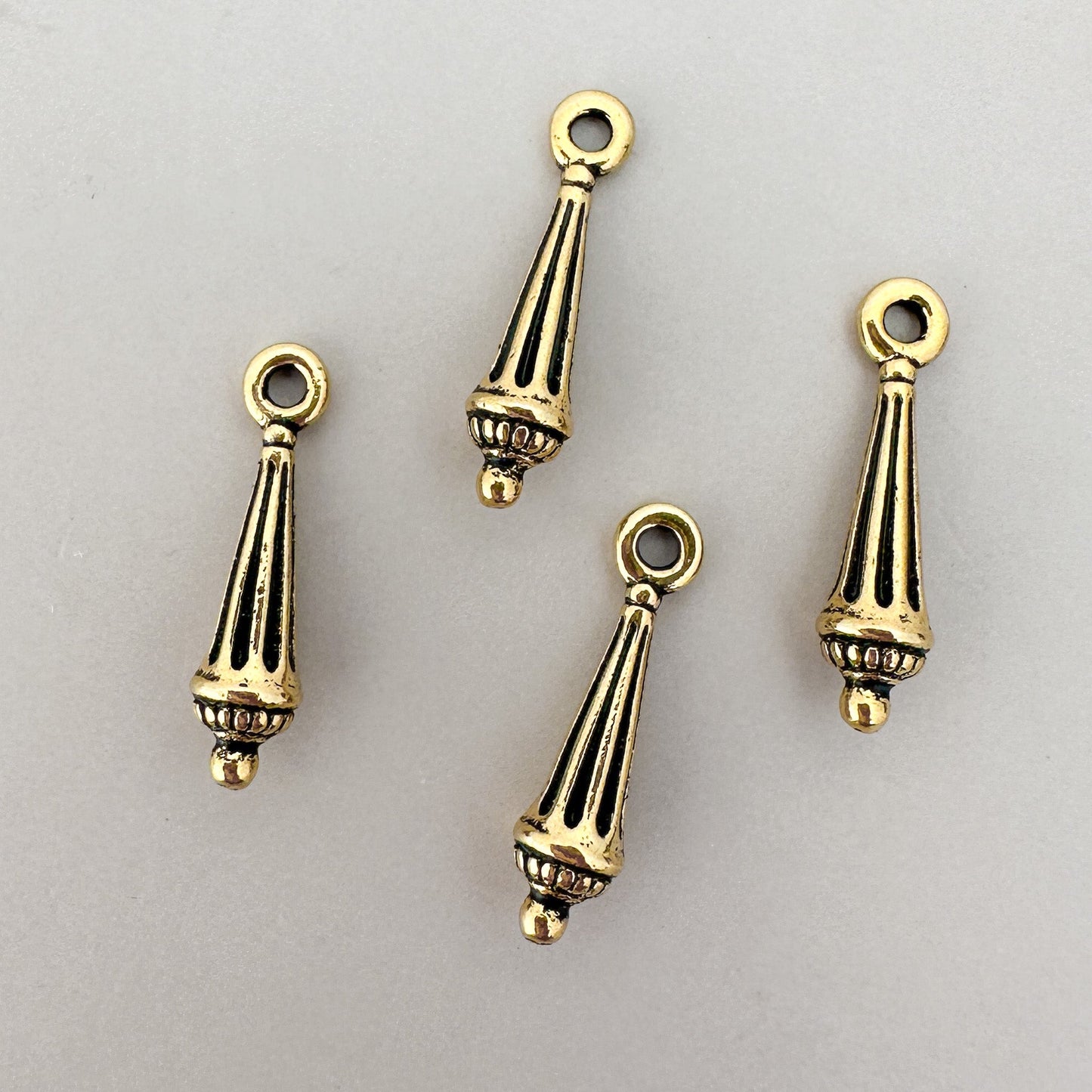 Victorian Finial Drop (2 Metal Options)  - 1 pc. (M1539)