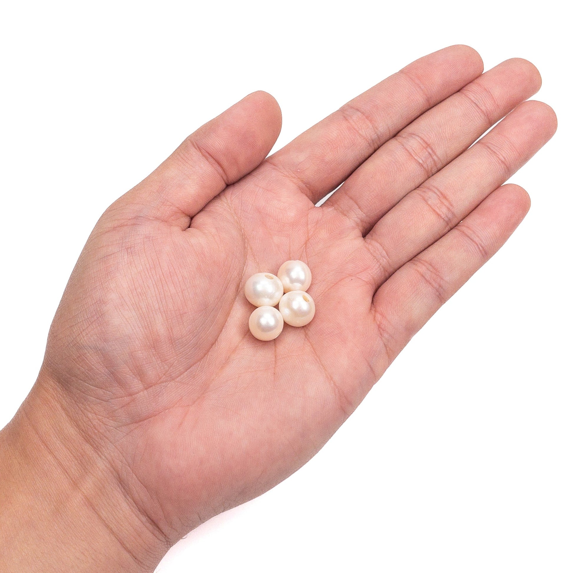 White 11mm Potato Freshwater Pearl Large Hole Bead - 1 pc.