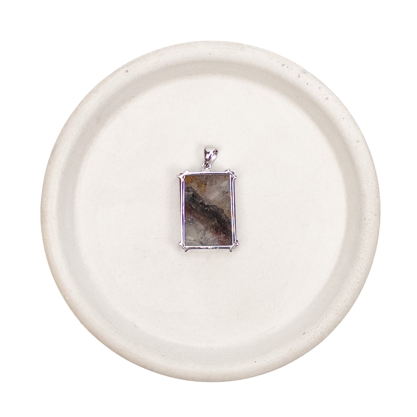 Auralite 23 Faceted Rectangle Pendant with Sterling Silver - 1 pc.-The Bead Gallery Honolulu
