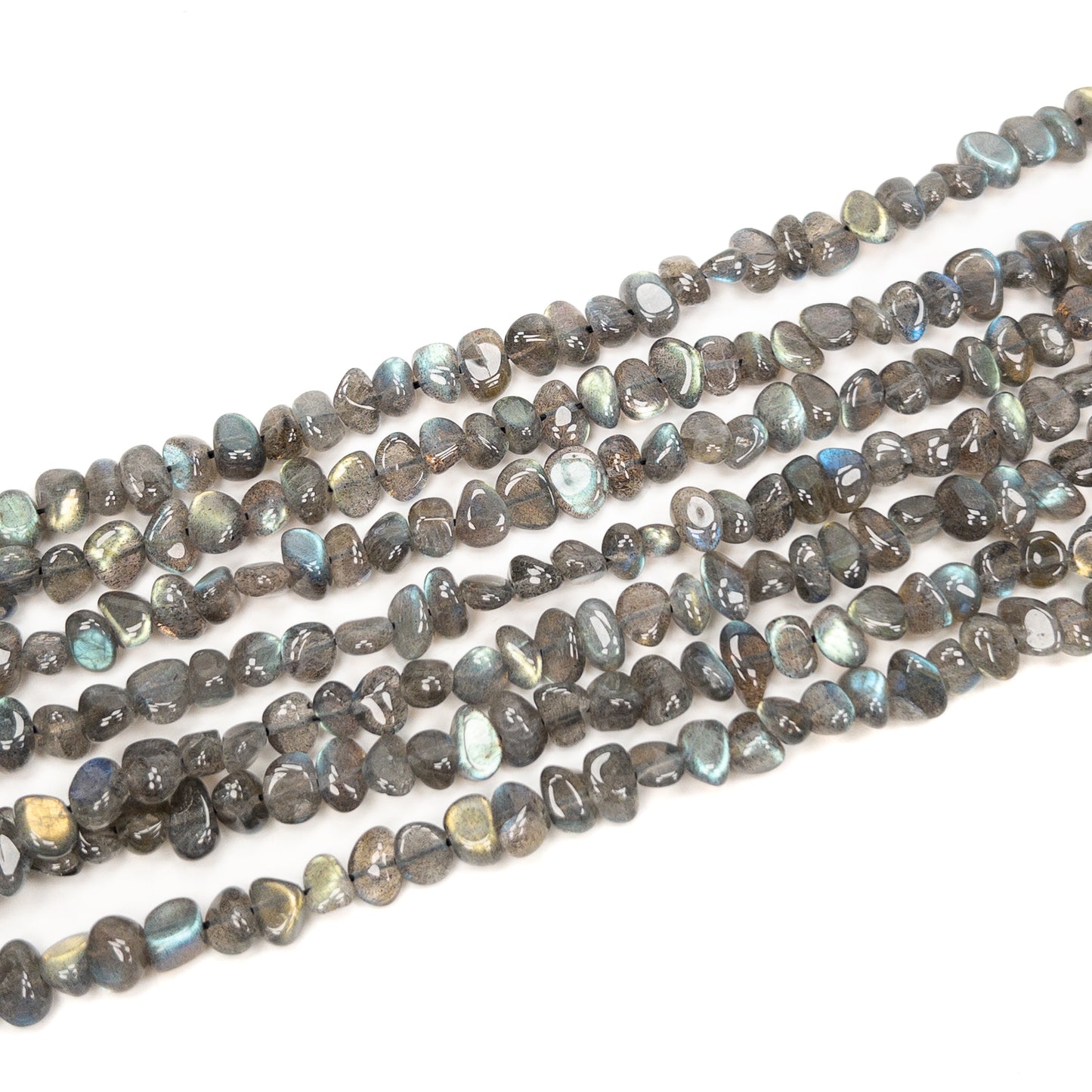 Labradorite Small Chubby Chip Bead (2 Quantities Available)