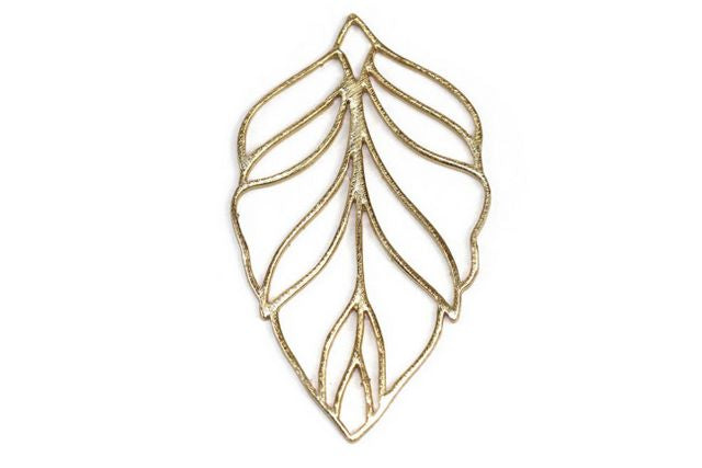 TRUNK SHOW PREORDER: Leaf Charm, Large (2 Colors Available)