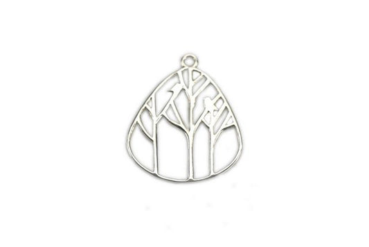 Woodland Pear Pendant (Sterling Silver) - 1 pc.