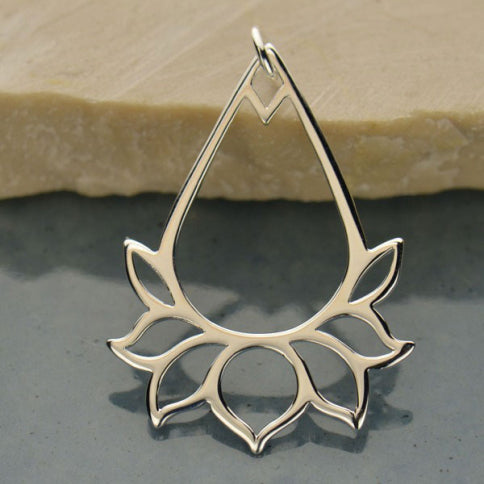 Large Lotus Drop Frame (2 Metal Options Available) - 1 pc.
